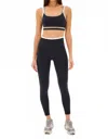 Splits59 Sam High Waist Rigor 7/8 Leggings In Black Latte In Black