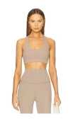 Splits59 Womens Latte Sara Airweight Elasticated-underband Stretch-woven Sports Bra In Latte