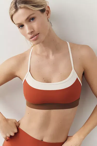 Splits59 Scottie Airweight Sports Bra In Orange