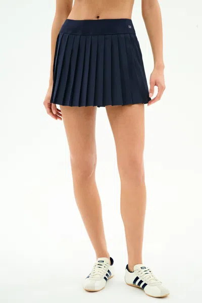 Splits59 Shira Woven Pleated Skort In Blue
