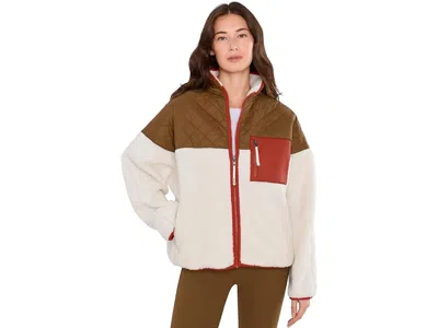 Splits59 Skylar Sherpa Jacket Women's Clothing Creme/toffee: Xl, Polyester