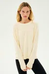 Splits59 Sonja Fleece Sweatshirt In Creme In Neutral