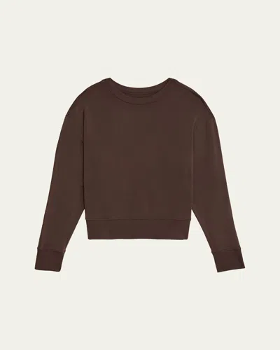 Splits59 Sonja Fleece Sweatshirt In Dk Chocola