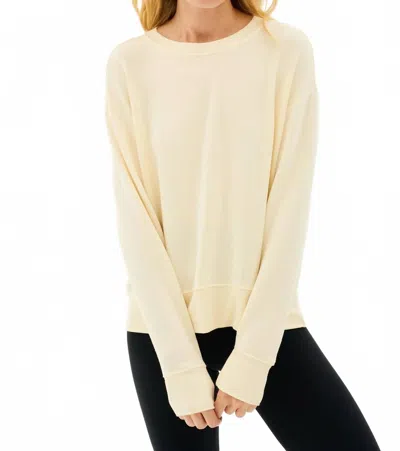 Splits59 Sonja Fleece Sweatshirt In Creme In Neutral