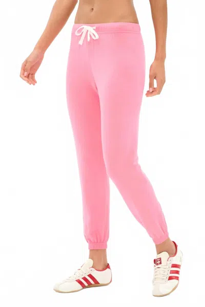 Splits59 Sonja Fleece Swetpant In Strawberry In Pink