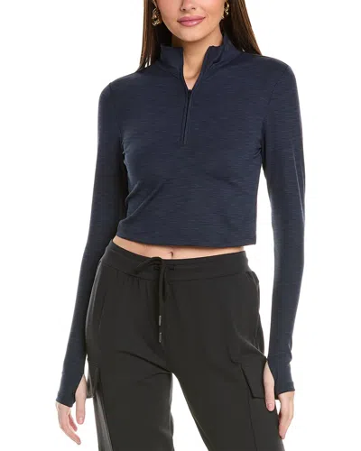 Splits59 Stevie Active Rib 1/2-zip Pullover In Blue