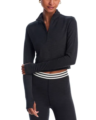 Splits59 Stevie Cropped Sweatshirt In Heather/graphite