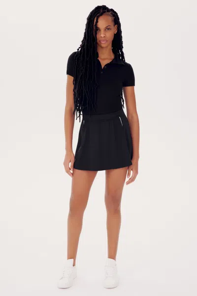 Splits59 Talia Rib Polo In Black