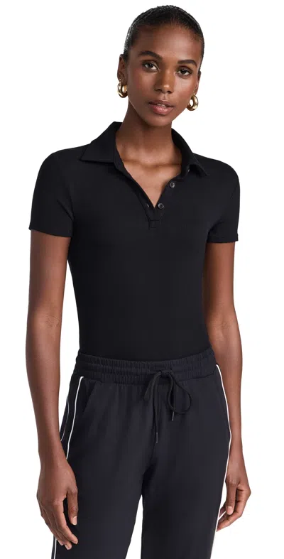 Splits59 Talia Rib Polo Black