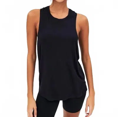 Splits59 Toni Tank Top In Black In Animal Print