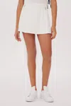 Splits59 Venus High Waist Rigor Skort W/piping In White