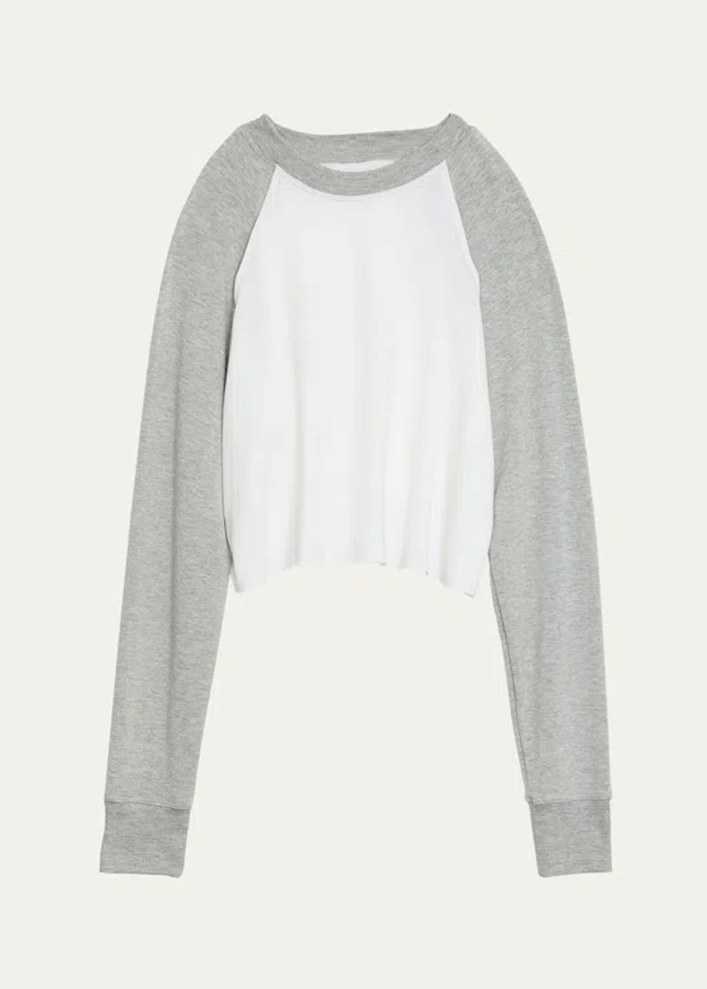 Splits59 Warm Up Cropped Fleece Sweatshirt In Htgreywhi ModeSens