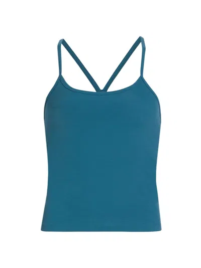 Splits59 Women's Airweight Racerback Tank Top In Stone Blue