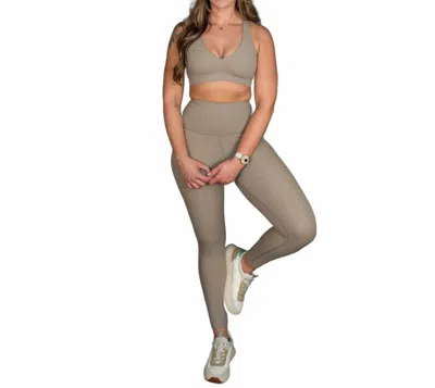 Splits59 Women's Airweight Super High Waist Legging In Latte In Gray