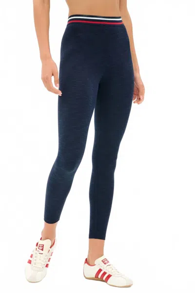 Splits59 Women's Bailey High Waist Active Rib Legging In Heathered/indigo In Multi