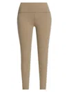 Splits59 Women's Clare High-rise Stretch Striped Leggings In Latte White