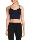 Splits59 Women's Loren Seamless Cropped Cami In Indigo