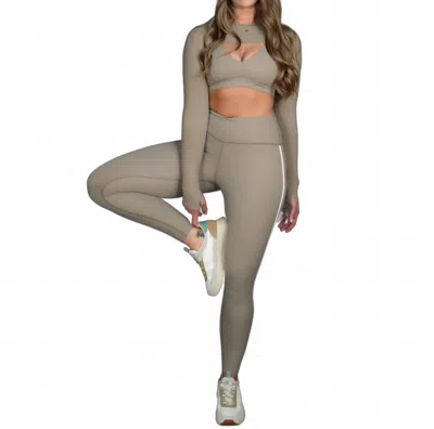 Splits59 Women's Mia Rigor Legging In Latte/white In Multi