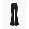 Splits59 Womens Black Raquel Flared-leg Mid-rise Stretch-woven Leggings In Black