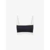 Splits59 Monah Rigor Sports Bra In Black/creme
