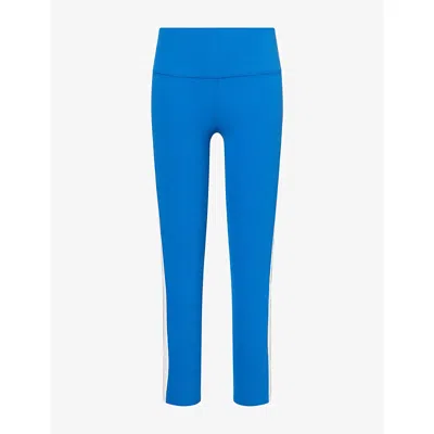Splits59 Womens Clare High-waist Rigor Leggings Classic Blue/white