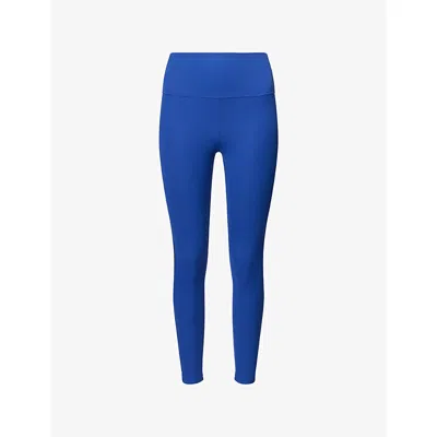 Splits59 Womens Cobalt/black Clare Rigor 7/8 High-waist Workout Leggings In Blue