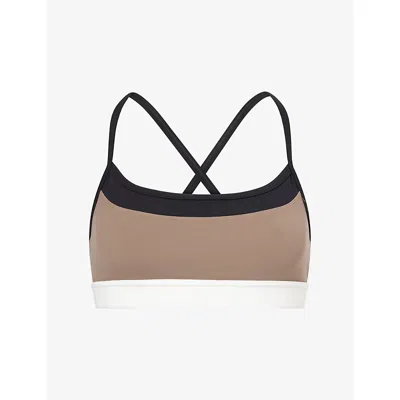 Splits59 Womens Lentil/black Scottie Airweight Sports Bra