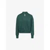 Splits59 Womens Military Birdie Fleece Half-zip Jersey Sweatshirt In Military