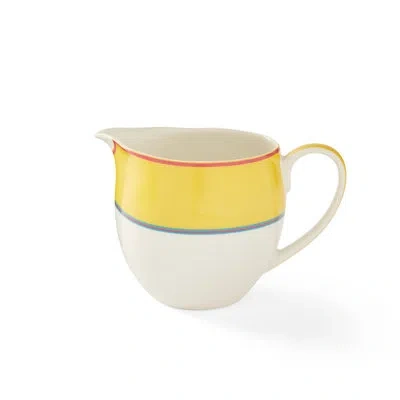 Spode 12 oz Cream Jug In Turquoise In Yellow