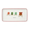 Spode 12" Sandwich Platter In Red