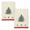 Spode 2 Piece Hand Towel Set In Ivory