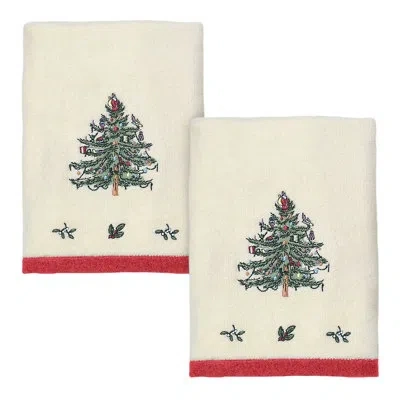 Spode 2 Piece Hand Towel Set In Ivory