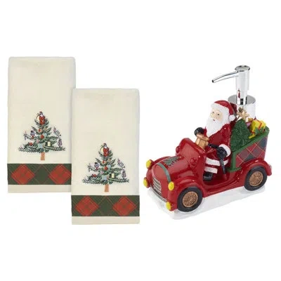 Spode 3 Piece Fingertip Towel Set In Multicolor