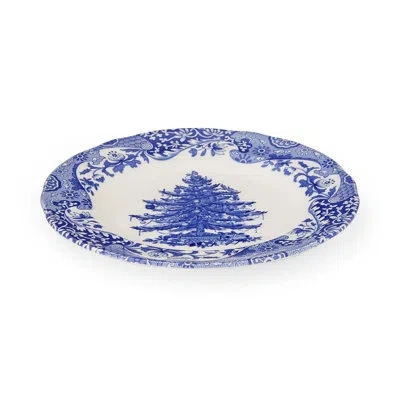 Spode 8"  Plates, Set Of 4 In Blue & White