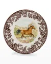 Spode American Quarter Horse Salad Plate In Brown