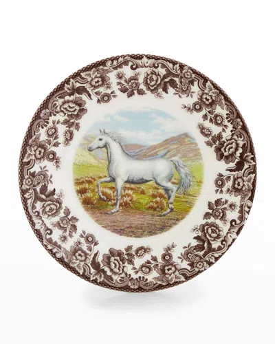 Spode Arabian Horse Salad Plate In Brown