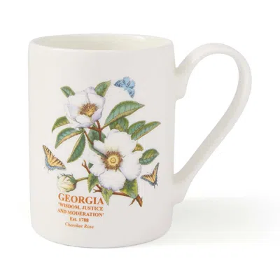 Spode Blossoming States 11 Ounce Earthenware Mug In Georgia Cherokee Rose