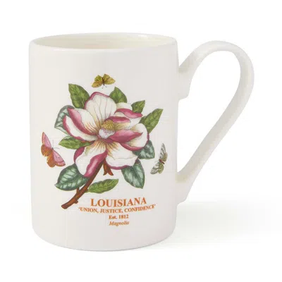 Spode Blossoming States 11 Ounce Earthenware Mug In Louisiana Magnolia