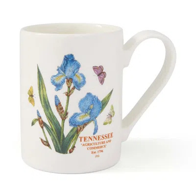 Spode Blossoming States 11 Ounce Earthenware Mug In Tennessee Iris