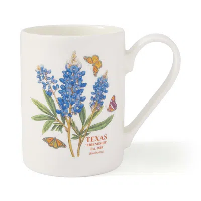 Spode Blossoming States 11 Ounce Earthenware Mug In Texas Blue Bonnet