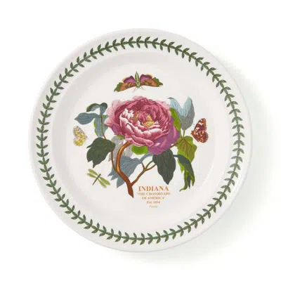 Spode Blossoming States Earthenware 10" Dinner Plate In White