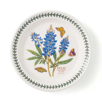 Spode Blossoming States Earthenware 8" Salad Plate In Texas Blue Bonnet