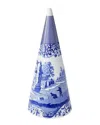 Spode Blue Italian Coned Shaped Topiary In Blue