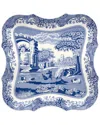 Spode Blue Italian 14in Devonia Tray In Blue