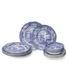 Spode Blue Italian 16 Pc. Dinnerware Set, Service For 4 In Blue