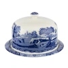 Spode Blue Italian 2pc Serving Platter With Dome In Blue