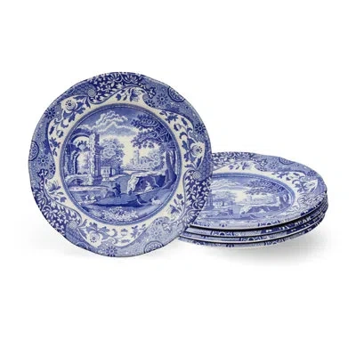 Spode Blue Italian Bread & Butter Plate 6.5" In Blue;white