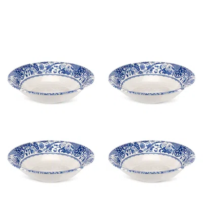 Spode Blue Italian Brocato Cereal Bowl, Set Of 4