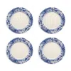 Spode Blue Italian Brocato Dinner Plate, Set Of 4