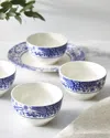 Spode Blue Italian Brocato Dip Bowls, Set Of 4 In Blue